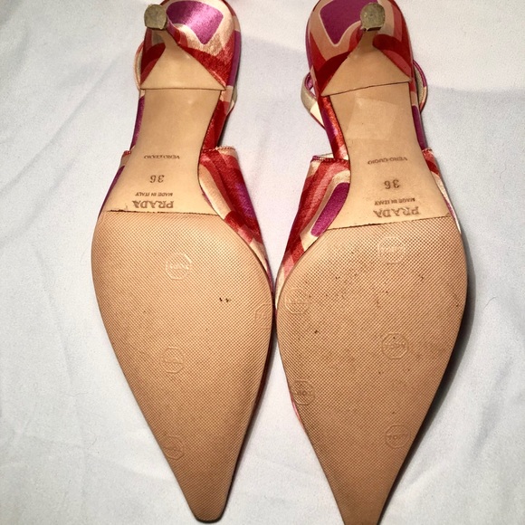 Prada Satin Slingback Kitten Heel - Picture 6 of 8